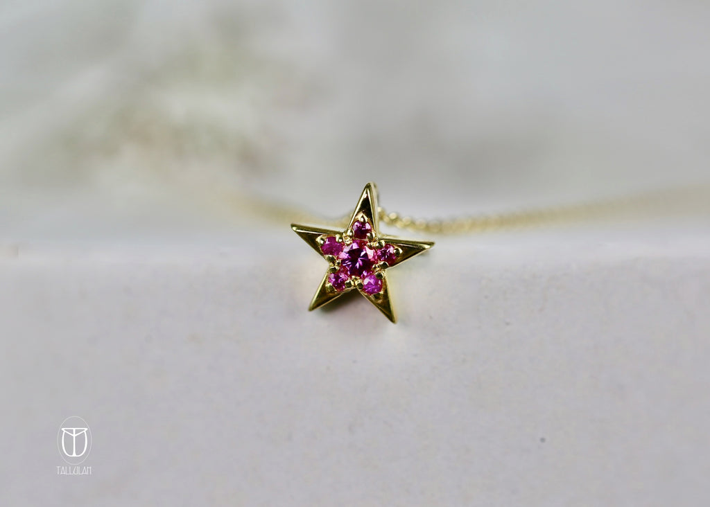 STAR Pink Sapphire necklace