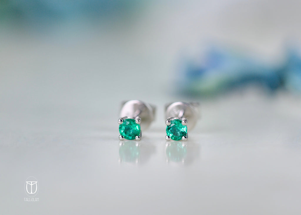 VICTORIA emerald earrings