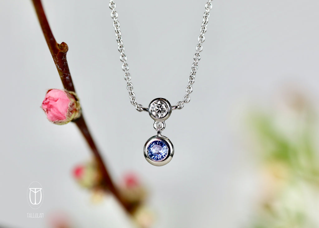 YVONNE Sapphire and Diamond Pendant
